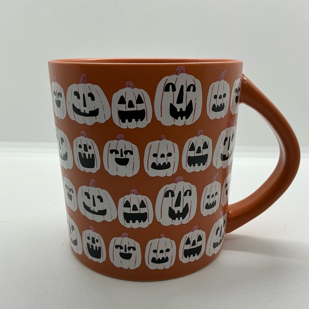 Halloween Orange Jack O Lantern Pumpkin Mug Cup Hyde And Eek Collection 16 oz